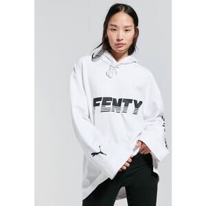 Fenty‎ Puma By Rihanna Hoodie M Graphic Oversized Pullover Long Sleeve White